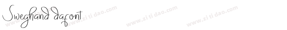 Sweghand (dafont)字体转换